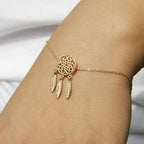 Dreamcatcher Bracelet for Women Gold