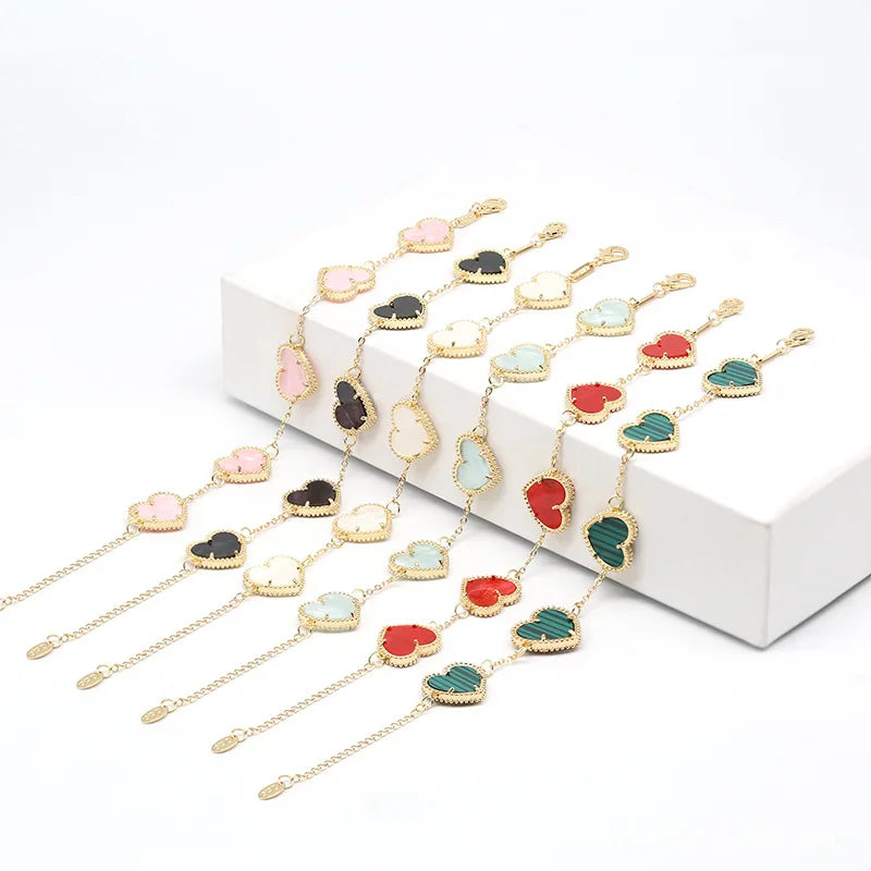 Heart Bracelet Gold-Plated Women