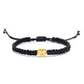 Gold Initial Heart Bracelet