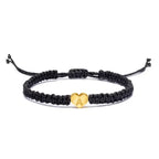 Gold Initial Heart Bracelet