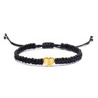 Gold Initial Heart Bracelet