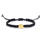 Gold Initial Heart Bracelet