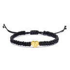 Initial Heart Bracelet Gold