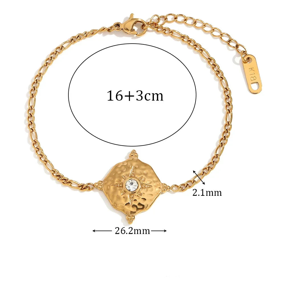 Women's Compass Bracelet Wind Rose