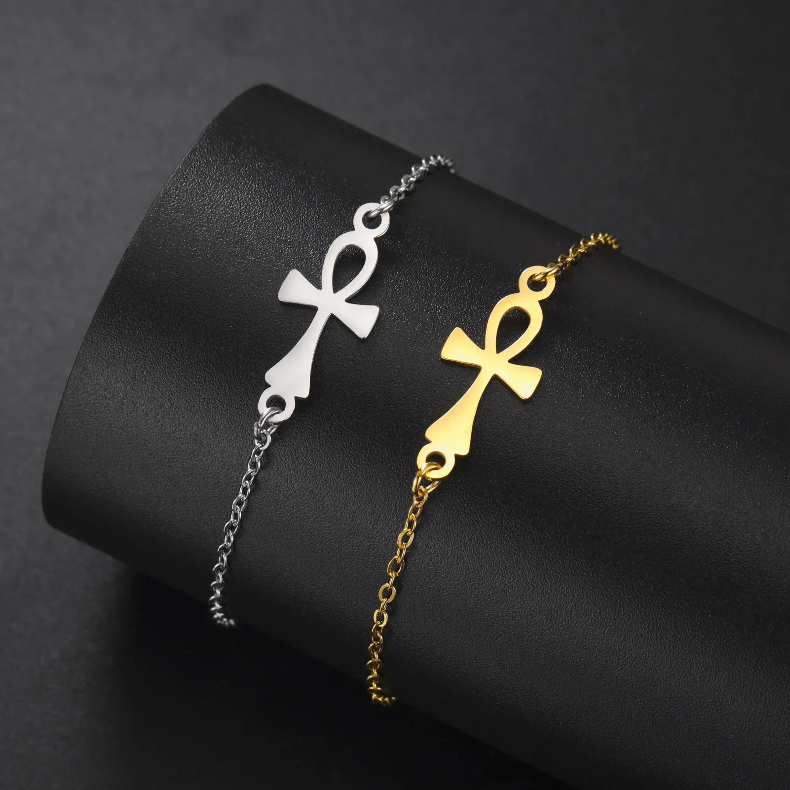 Egypt Ankh Cross Bracelet gold 1