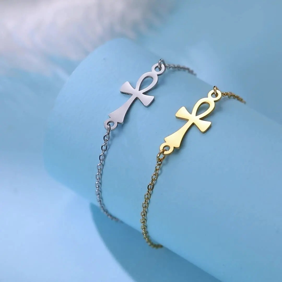 Egypt Ankh Cross Bracelet silver 1