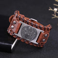 Leather Bracelet Pentacle Witchcraft Wiccan Chain Bracelet 1