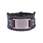 Leather Bracelet Pentacle Witchcraft Wiccan Chain Bracelet 4