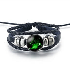12 Constellation Zodiac Sign Leather Bracelet Aries