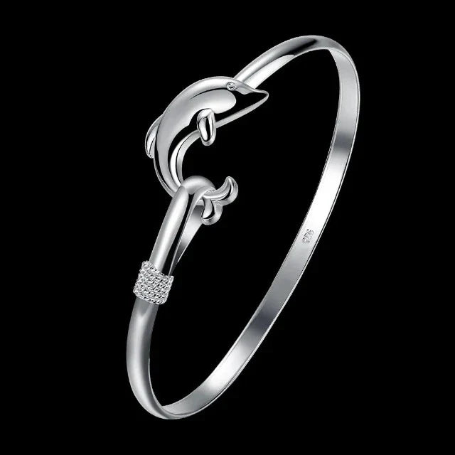 Dolphin Silver Bracelet for Women