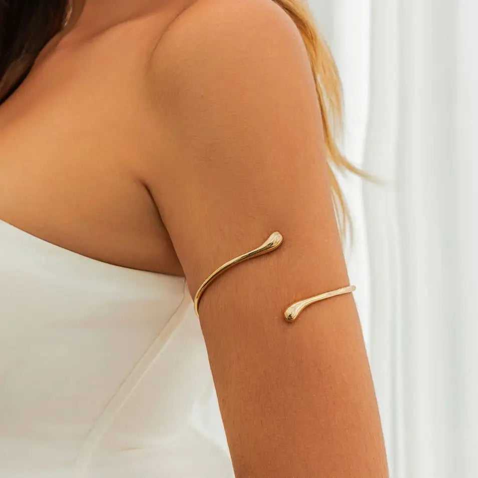 Women's Water Drop Arm Bracelet - Arm Chain Ornament and Biceps Jewelry gold