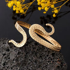 Women's Arm Bracelet Snake Tail - Arm Chain Ornament and Gold Bicep Jewelry