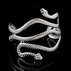 Women’s Snake Arm Bracelet - Arm Chain Ornament and Bicep Jewelry silver