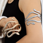 Women’s Snake Arm Bracelet - Arm Chain Ornament and Bicep Jewelry silver