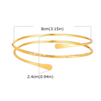 Women's upper arm bracelet - thin biceps chain