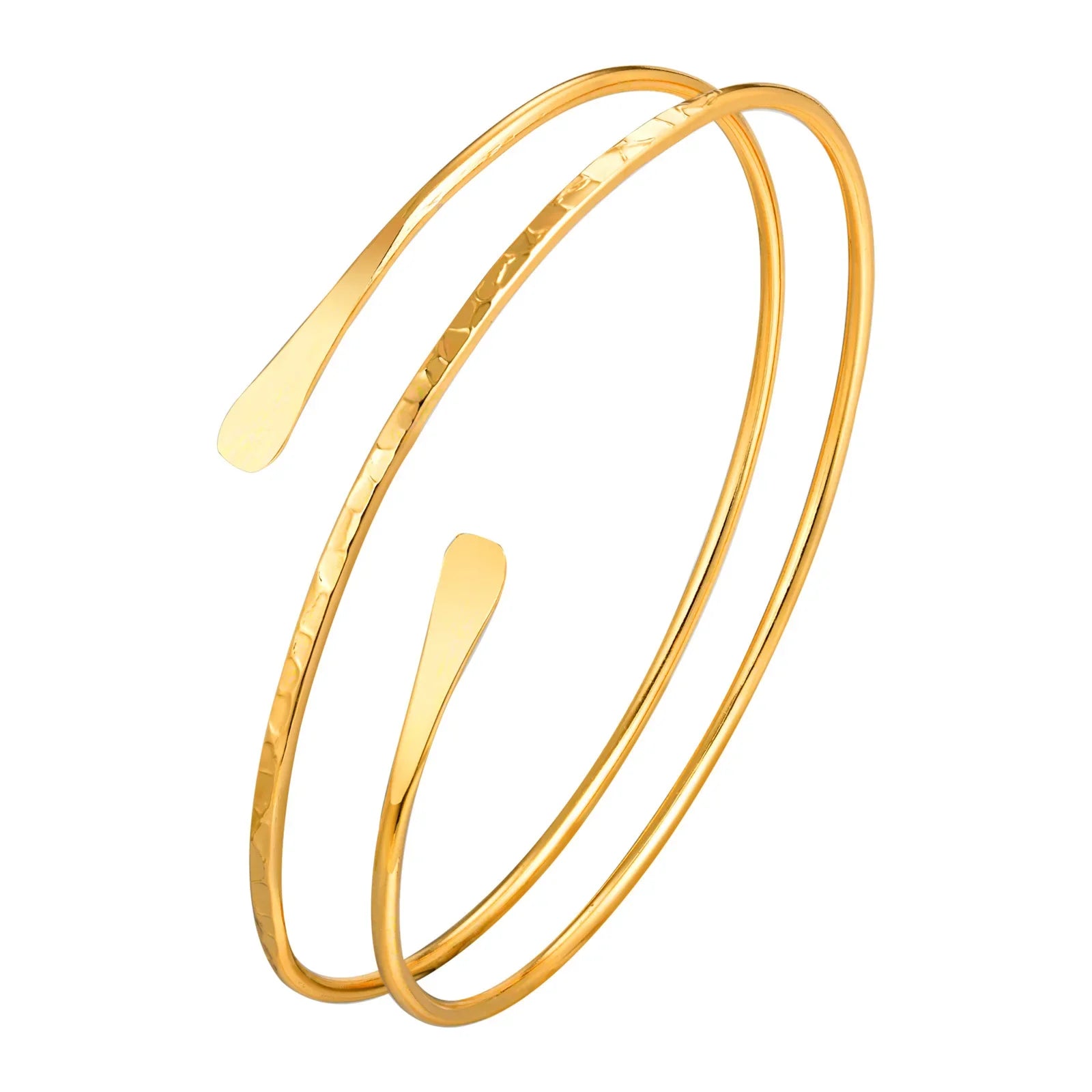 Women's upper arm bracelet - thin gold biceps chain