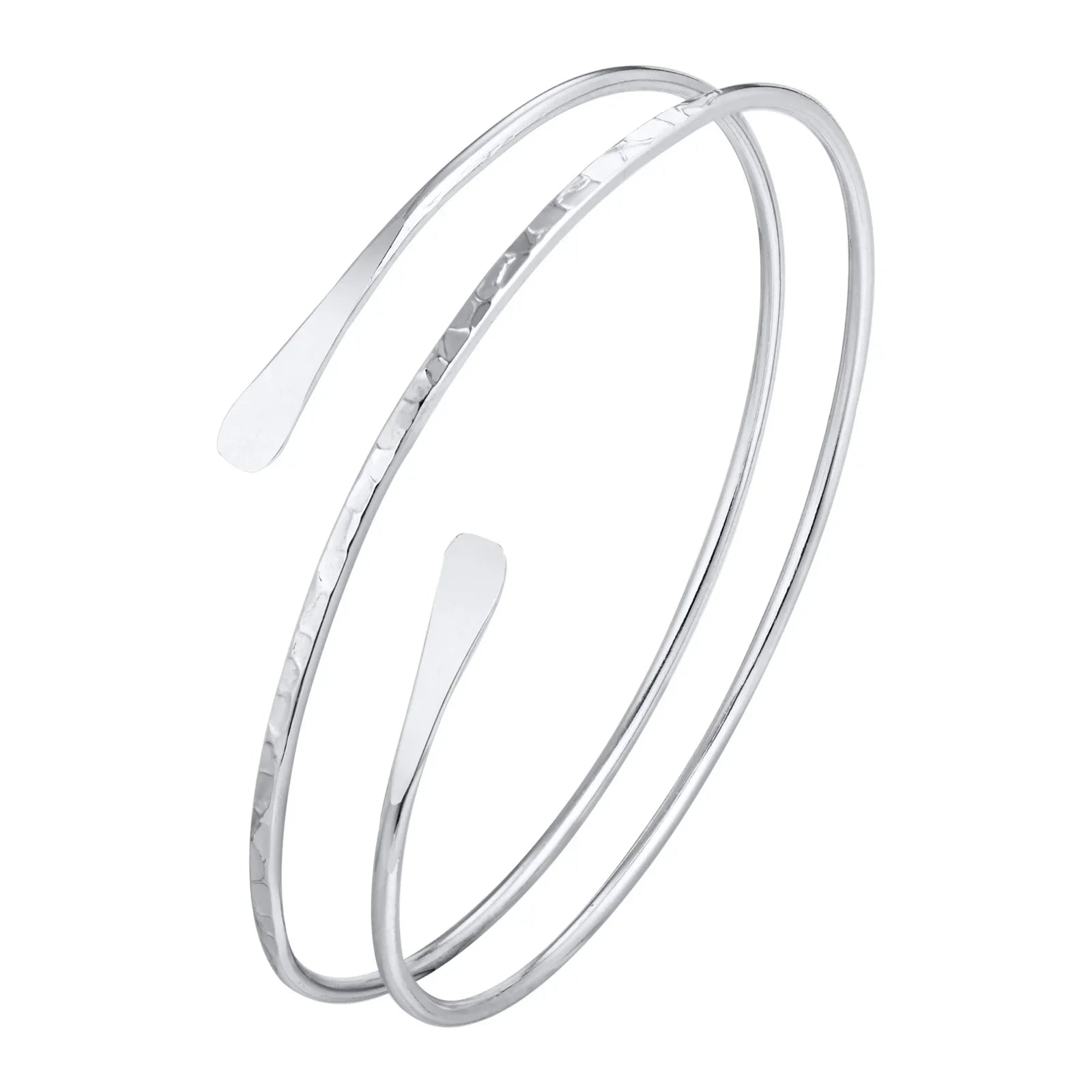 Women's upper arm bracelet - thin silver biceps chain