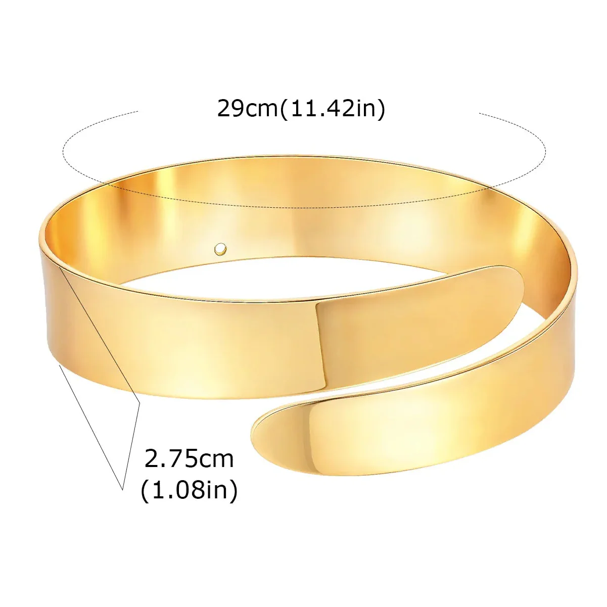 Women's gold arm bracelet - bicep chain