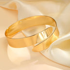 Gold women's arm bracelet - gold bicep chain