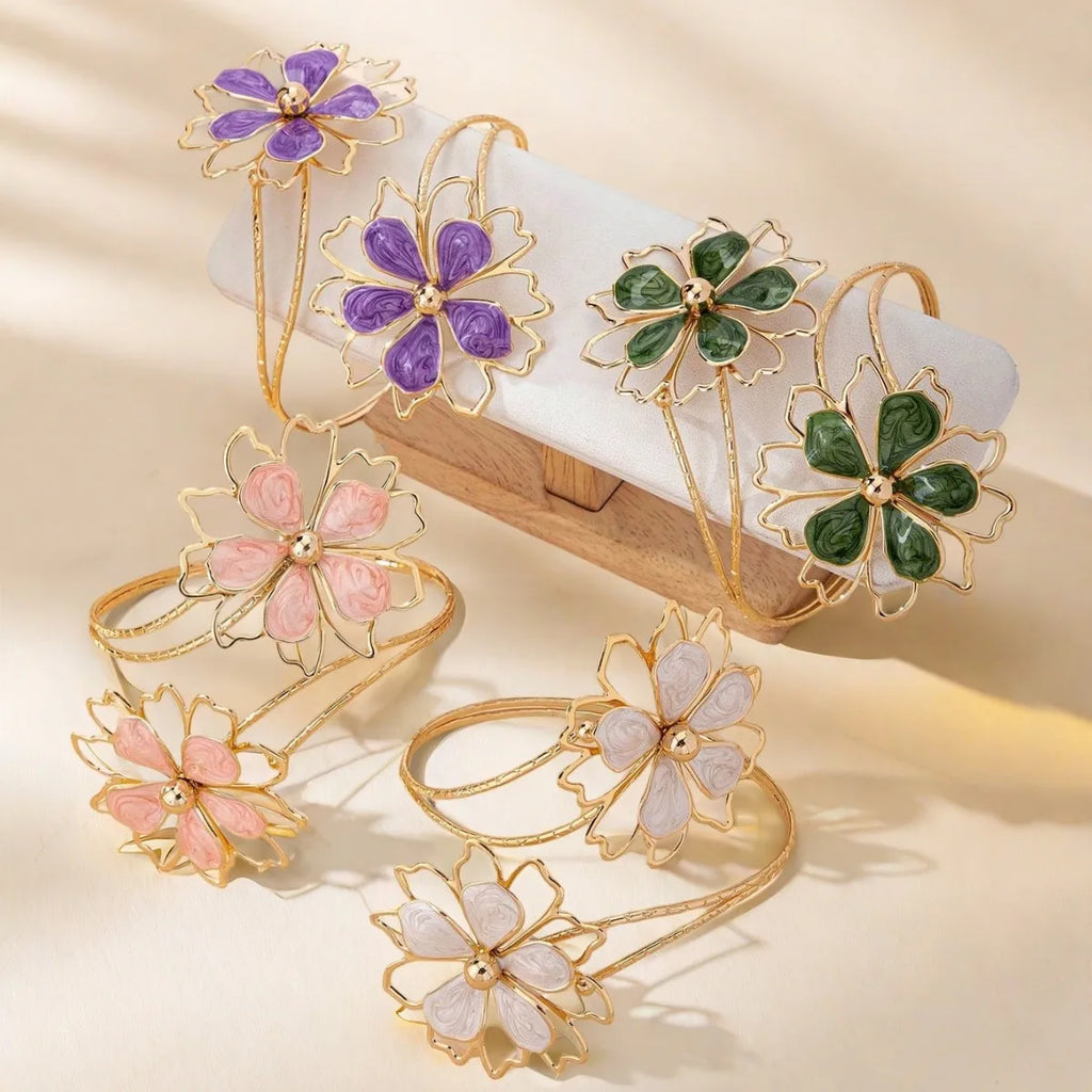 Women's Flower Arm Bracelet - Bicep Chain 