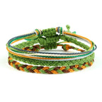 Braided Tibetan Lucky Bracelet 9 Colors green