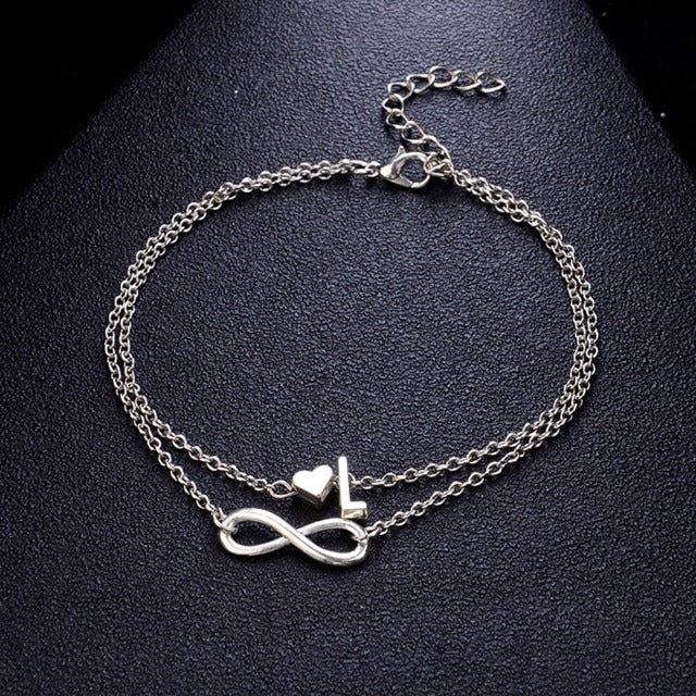 Custom Silver Women's Anklet