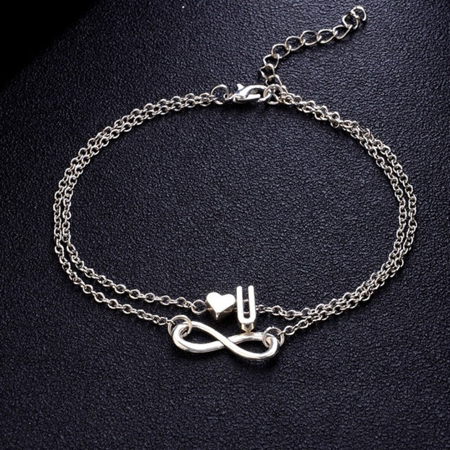 Custom Silver Women's Anklet