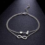 Custom Silver Women's Anklet