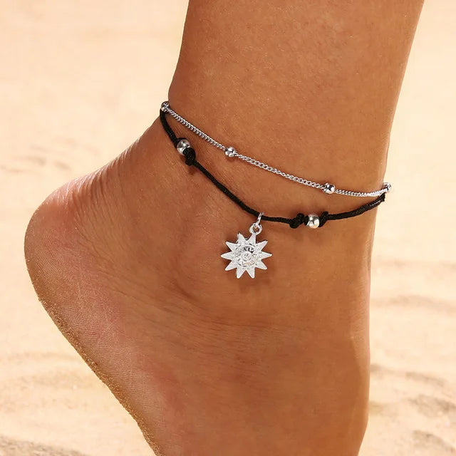 Double-Tier Sun Anklet