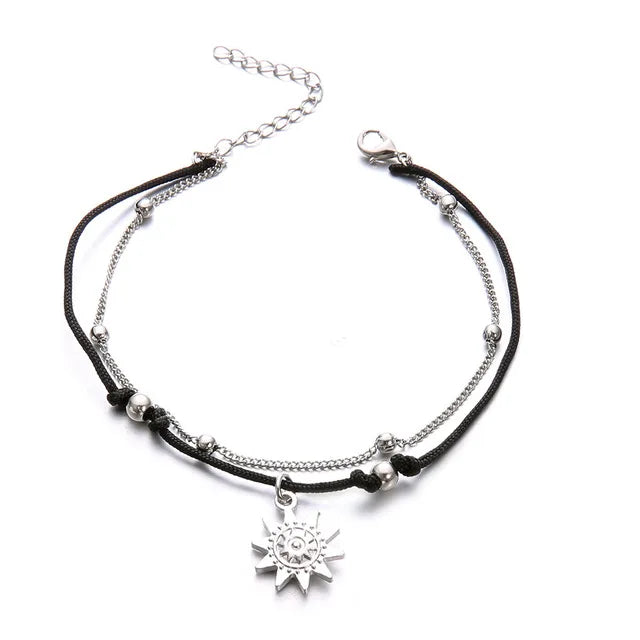 Double-Tier Sun Anklet