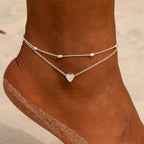Women's Anklet Gold & Silver silver