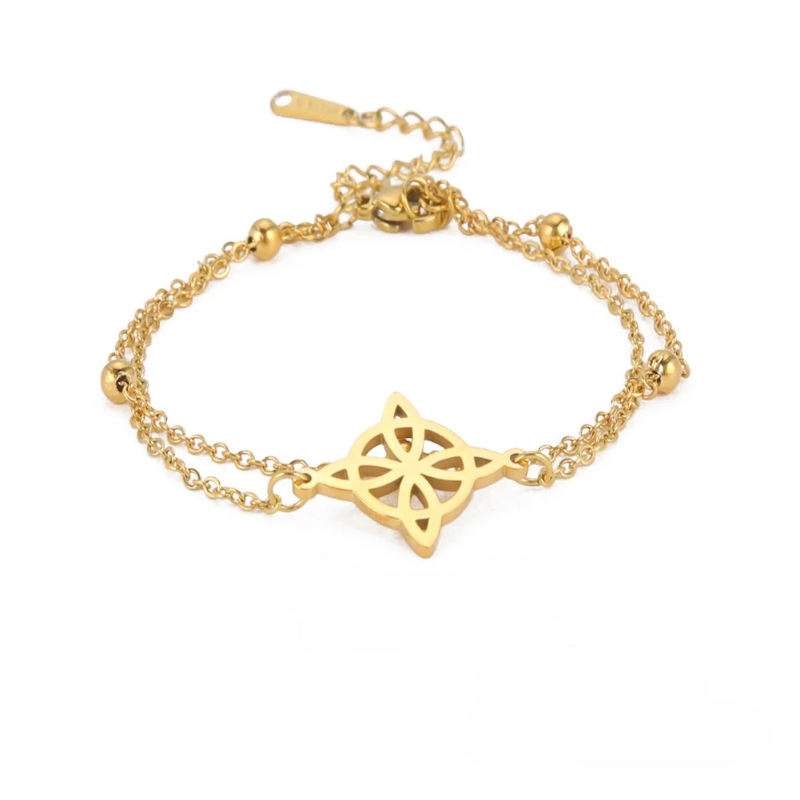 Gold Witch’s Knot Anklet