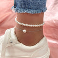 Women's Pearl Anklet Jewelry