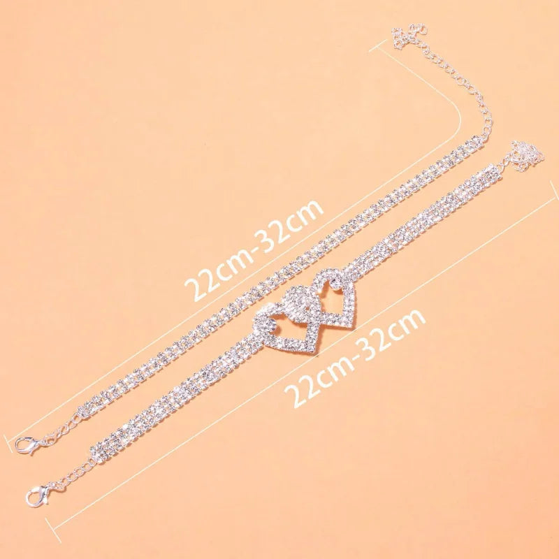 Women's "Little Heart" ankle bracelet