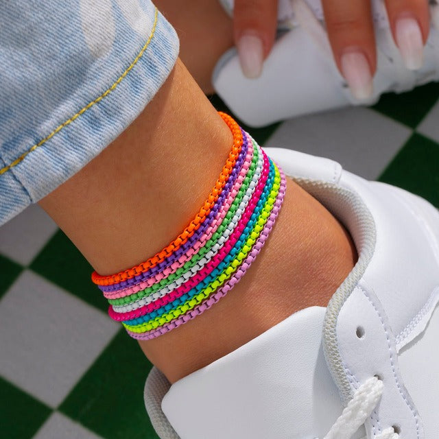 Women's Colorful Ankle Bracelet