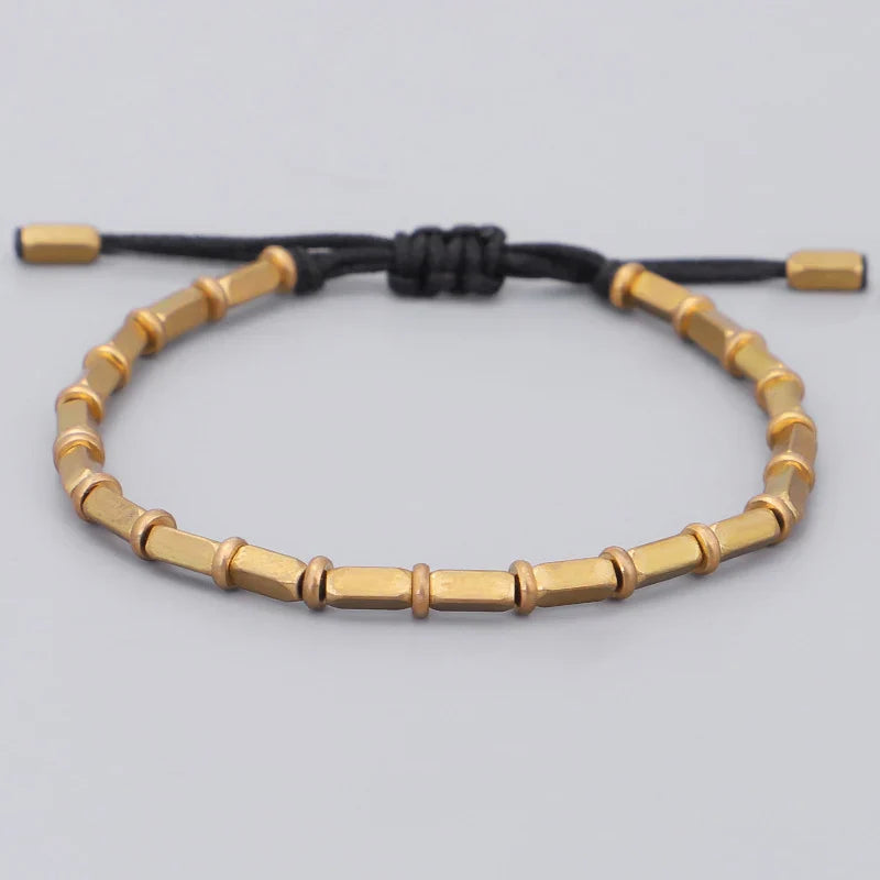 Vintage Tibetan Buddhist Black ID Bracelet