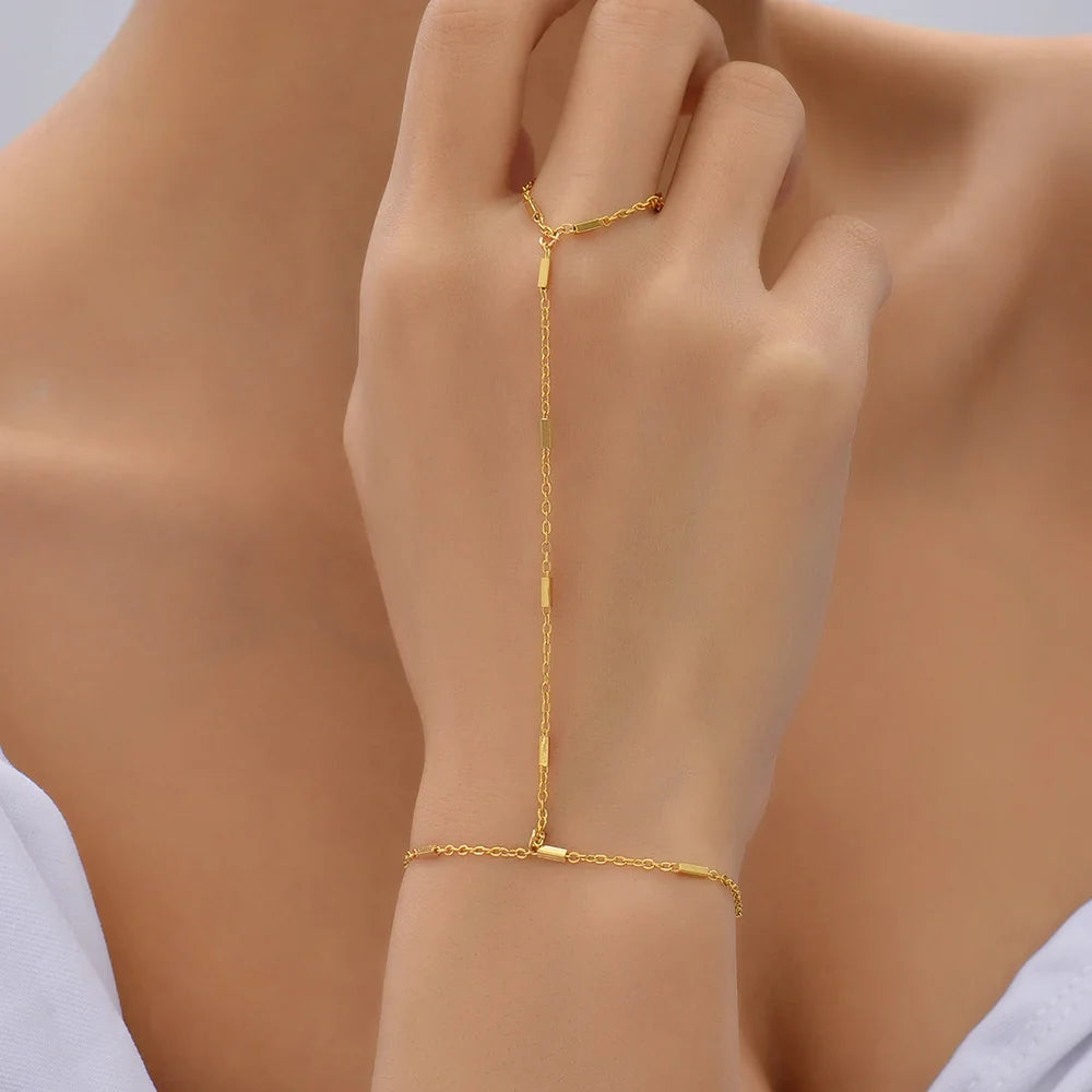 Hand Jewelry Bracelet Chain Women Hand & Finger