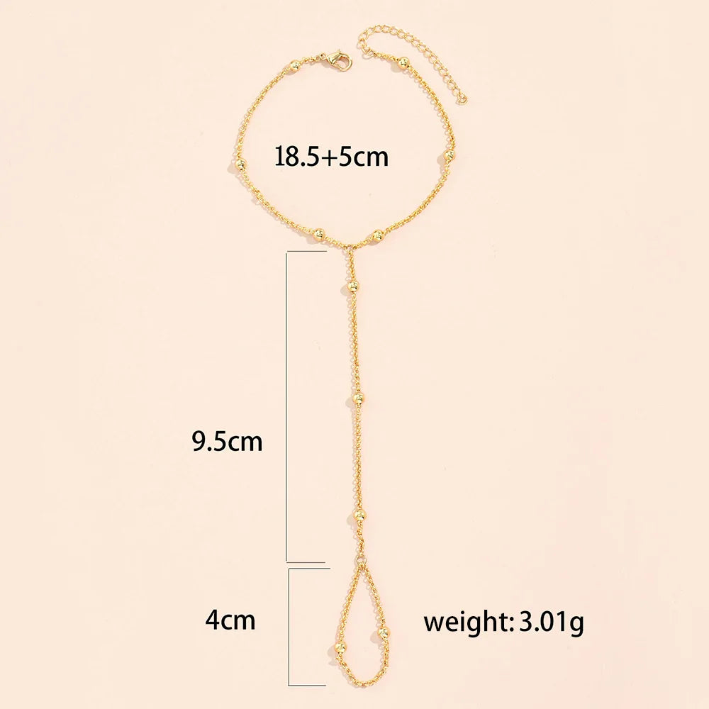 Women's Hand Bracelet Jewelry Chain Finger & Hand