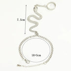 Serpent Hand Bracelet Women's Jewelry Hand & Finger Chain silver