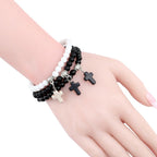 Pearl Bracelet with Cross
