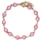 Evil Eye Protection Bracelet for Men or Women pink