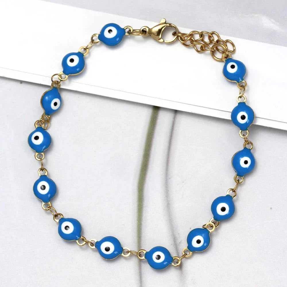 Evil Eye Protection Bracelet for Men or Women blue