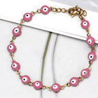 Evil Eye Protection Bracelet for Men or Women pink