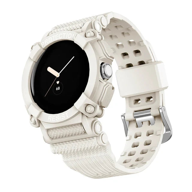Solid Protective Bracelet for Google Pixel Watch 1 & 2 smartwatch white