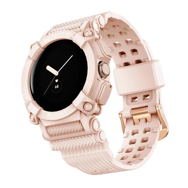 Solid Protective Bracelet for Google Pixel Watch 1 & 2 smartwatch pink