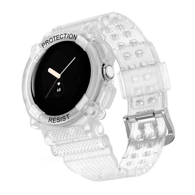 Solid Protective Bracelet for Google Pixel Watch 1 & 2 smartwatch white