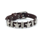 Vintage-Style Bracelet with Brown Stars