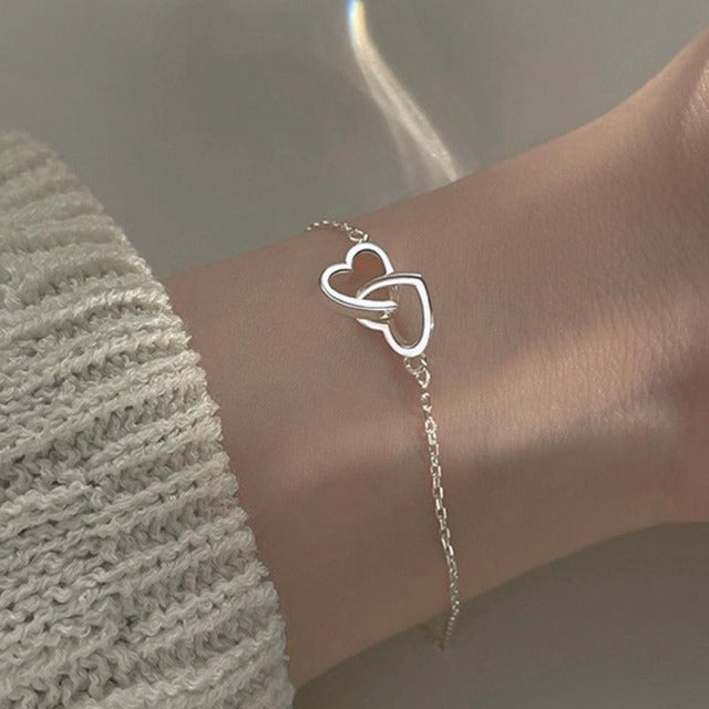 Double Heart Lucky Bracelet