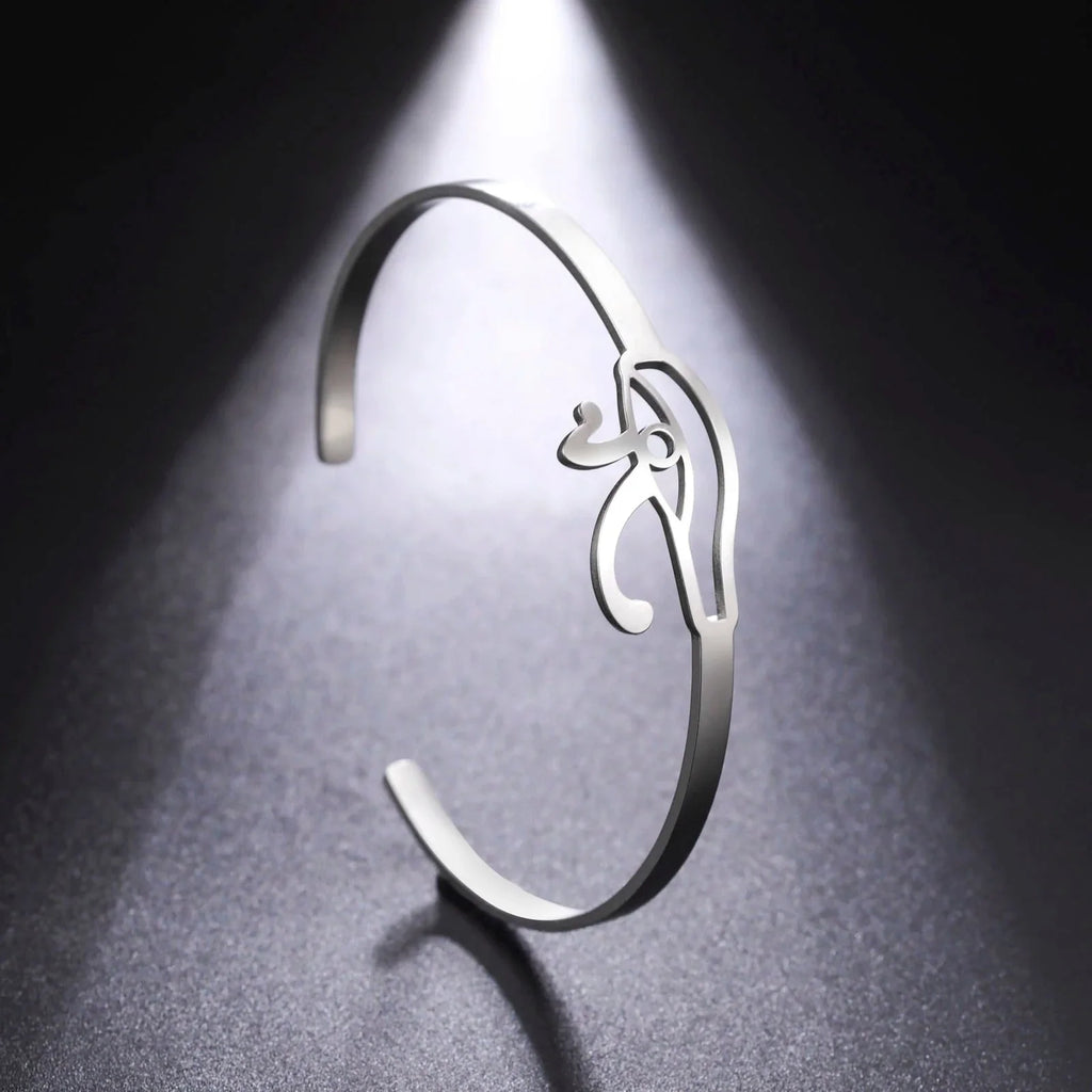Ancient Egypt Bracelet With Eye of Horus Silver