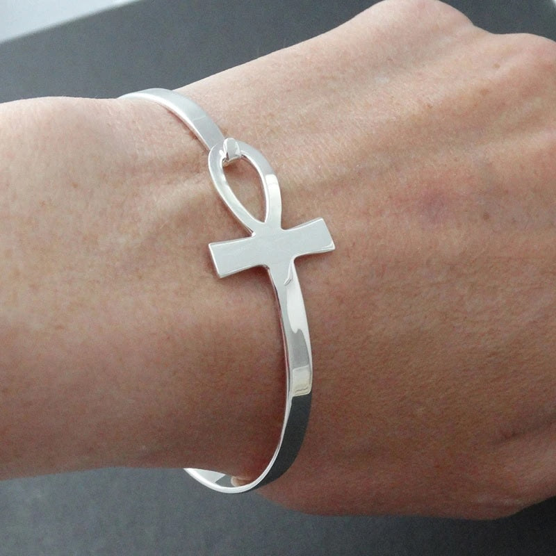 Women's Egyptian Ankh Bracelet in silver